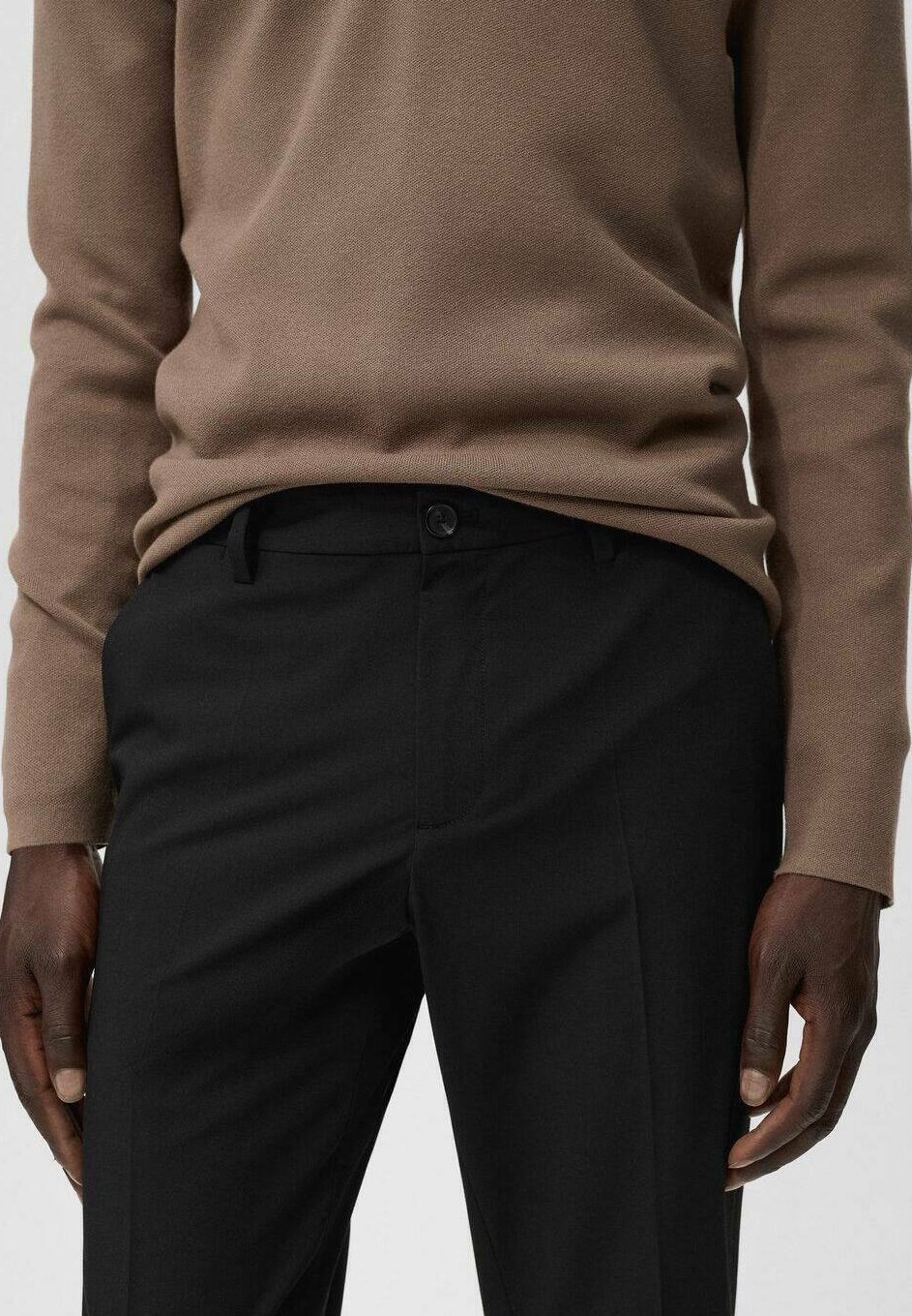 Mango STRETCH - Chinos - noir