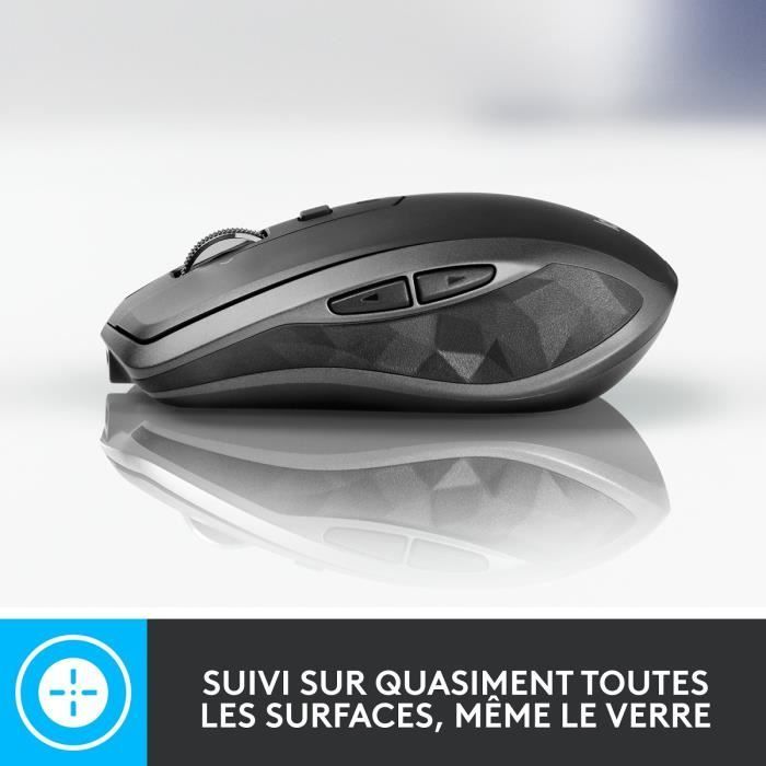 Draadloze muis - LOGITECH - MX Anywhere 2S - Zwart