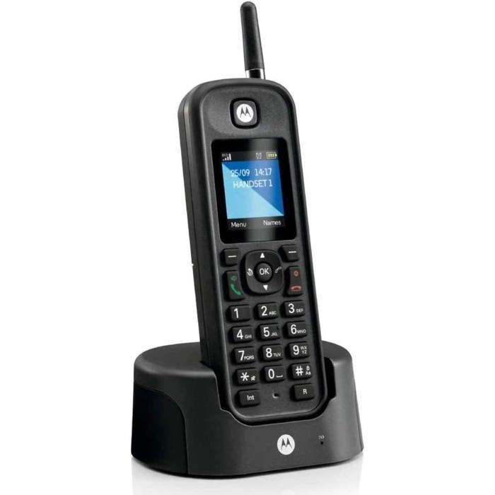 Téléphone fixe sans fil étanche - SVATV - Portée jusqu'à 1 km - IP67 étanche et anti-poussière - Répertoire 200 contacts