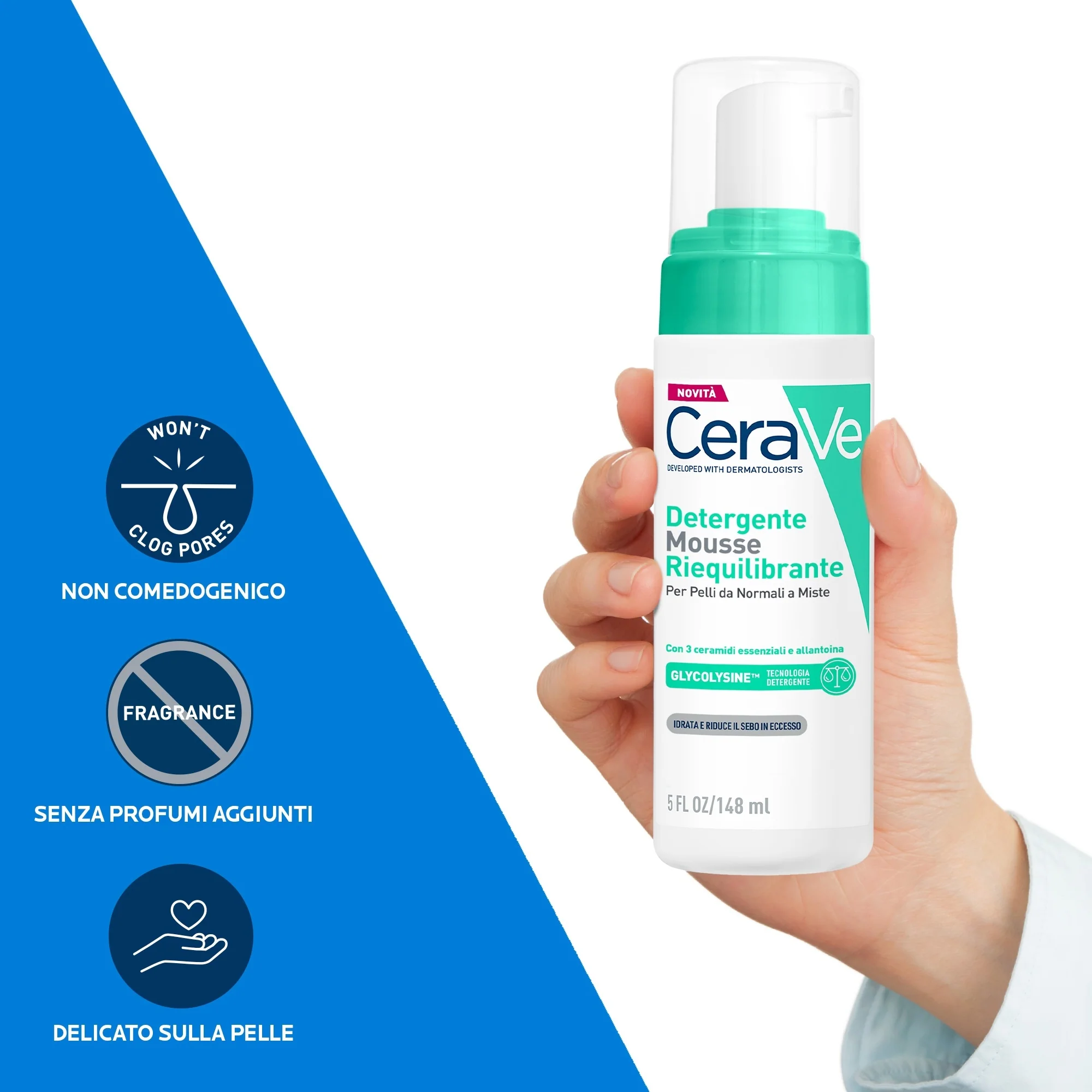 Detergenti Mousse Detergente Riequilibrante - Mousse detergente viso