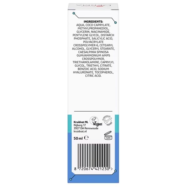 Kruidvat Derma Clear salicilna dnevna in nočna krema<br>50ml - Nečista koža