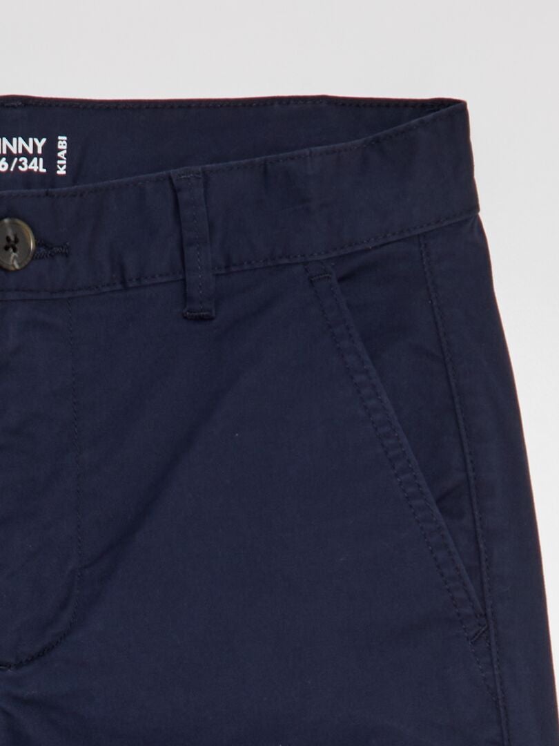 Spodnie Skinny Chino L34 - Niebieskie