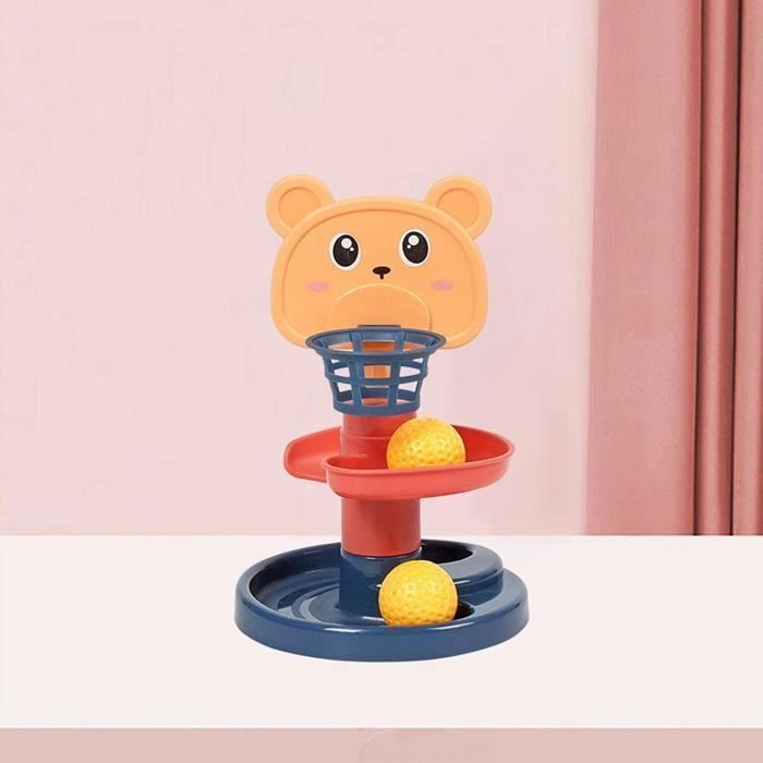 Konstruktionsset für Babys, Murmelbahn für 1-Jährige, Lernspielzeug für Kinder von 1-3 Jahren, 2-lagiges Montessori-Puzzle für Kinder im Alter von 1-3 Jahren