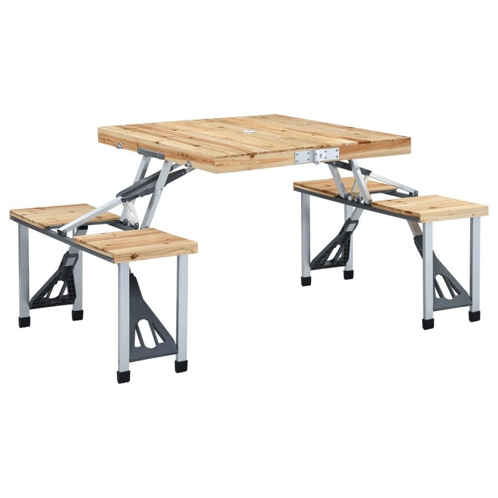 Mesa de camping dobrável Vidaxl para 4 pessoas