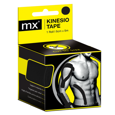 Mx Health Kinesioteippi Musta 5 cm x 5 1 kpl 1 kpl