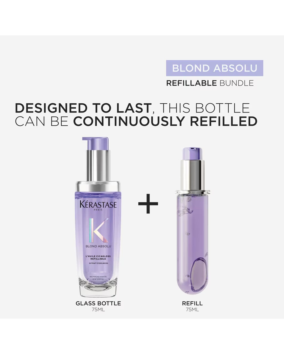 Ulei de păr reparator KÉRASTASE Blond Absolu L'Huile Cicagloss - pentru păr decolorat și blond