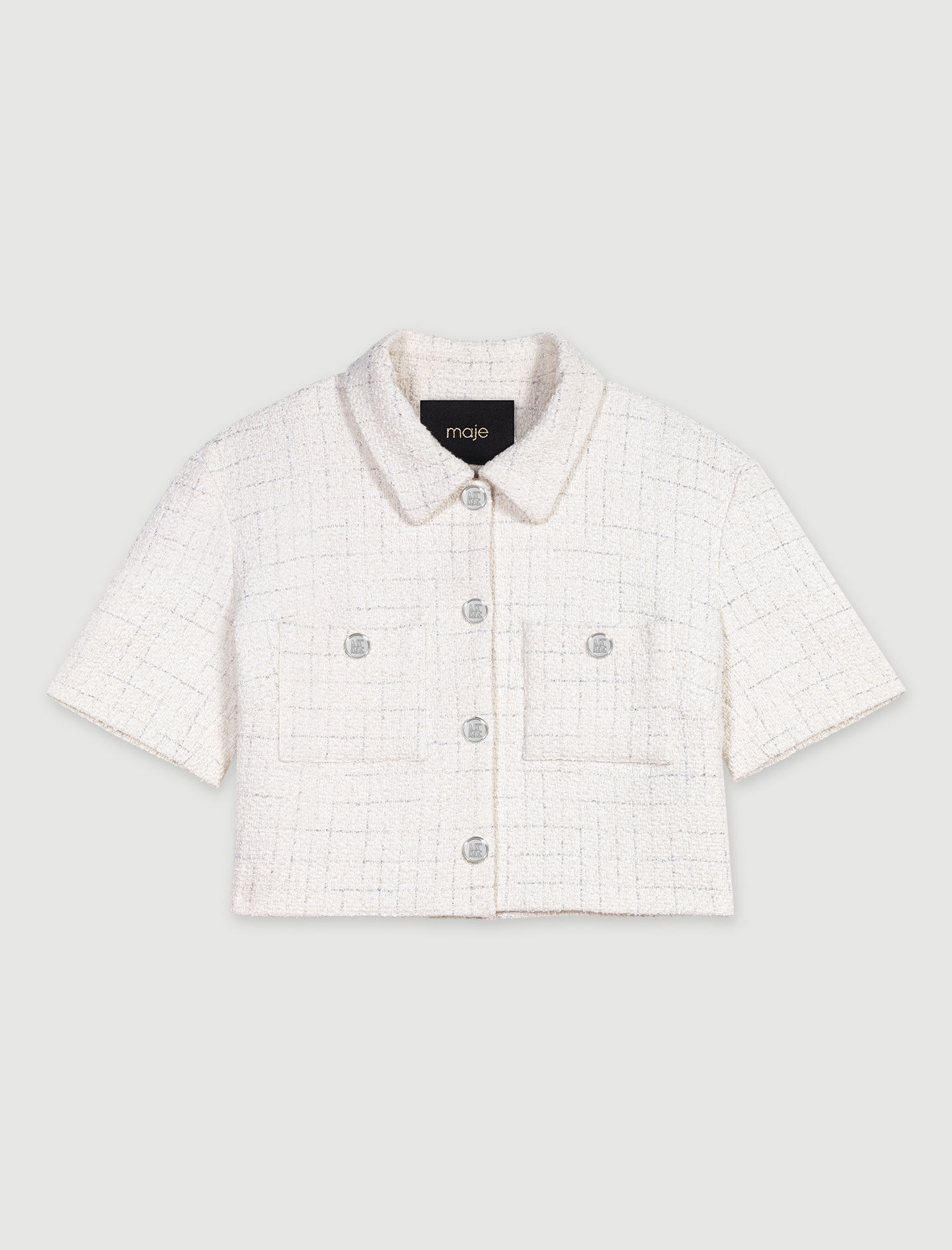 Tweed crop top - Raw