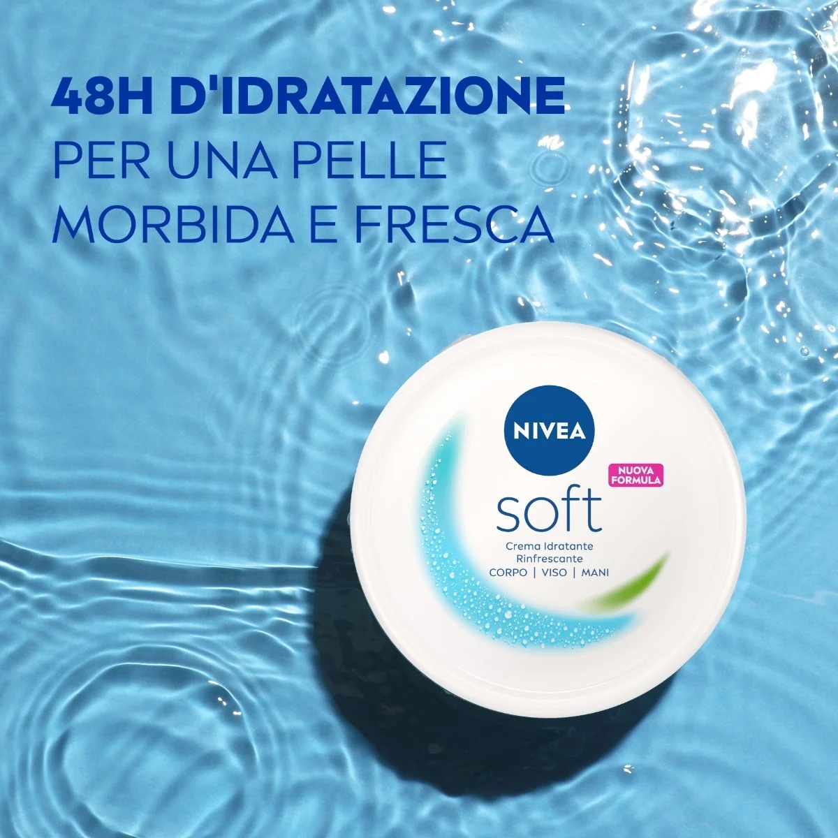 NIVEA Nivea Soft Refreshing Moisturizing Cream 200 ml Gezicht Lichaam Handen