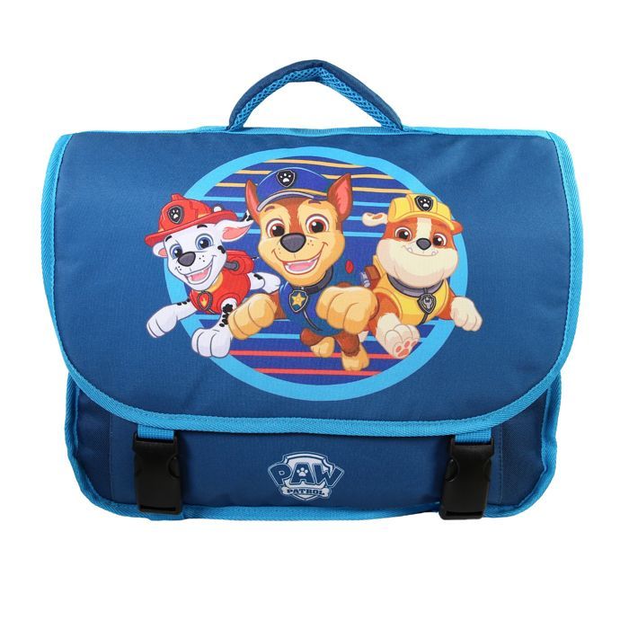 Bagtrotter - Paw Patrol - Mochila escolar de 38 cm - Azul - 2 compartimentos - 1 bolsillo bajo la solapa - Correas acolchadas para los hombros - Parte inferior...