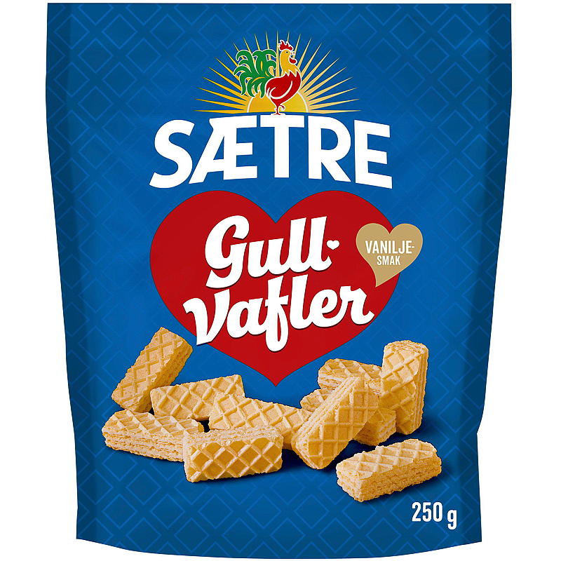 Gofres Sætre Gold 250 g, vainilla