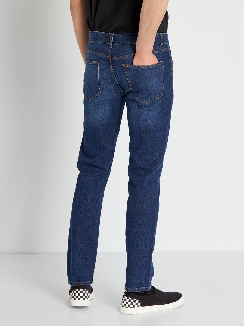 Pantalones vaqueros ajustados elásticos L34 - AZUL