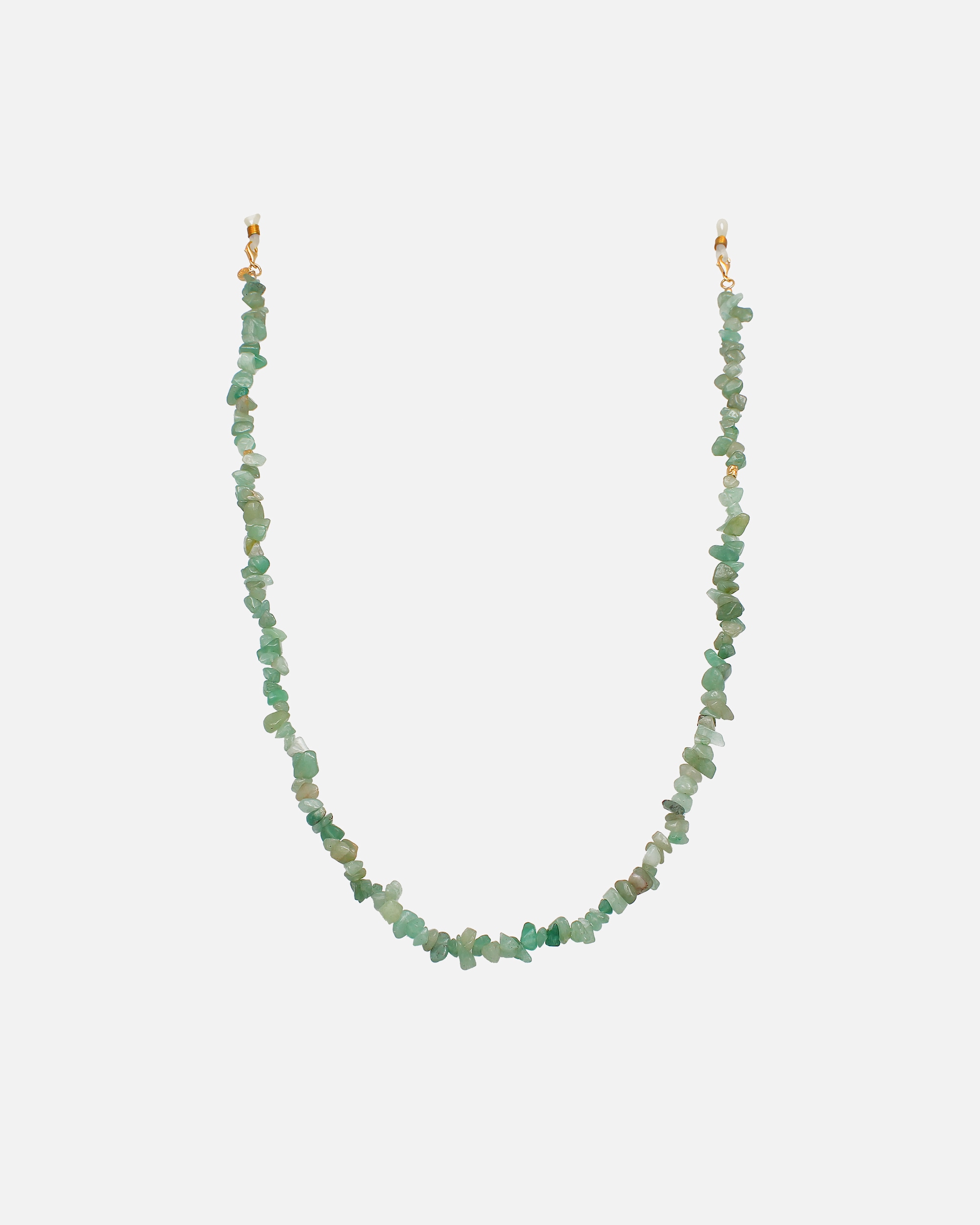 Elli PREMIUM Elli PREMIUM Accessoires de bijouterie Femmes Collier à lunettes Splitter Nature avec pierres d'aventurine en argent sterling 925 plaqué or