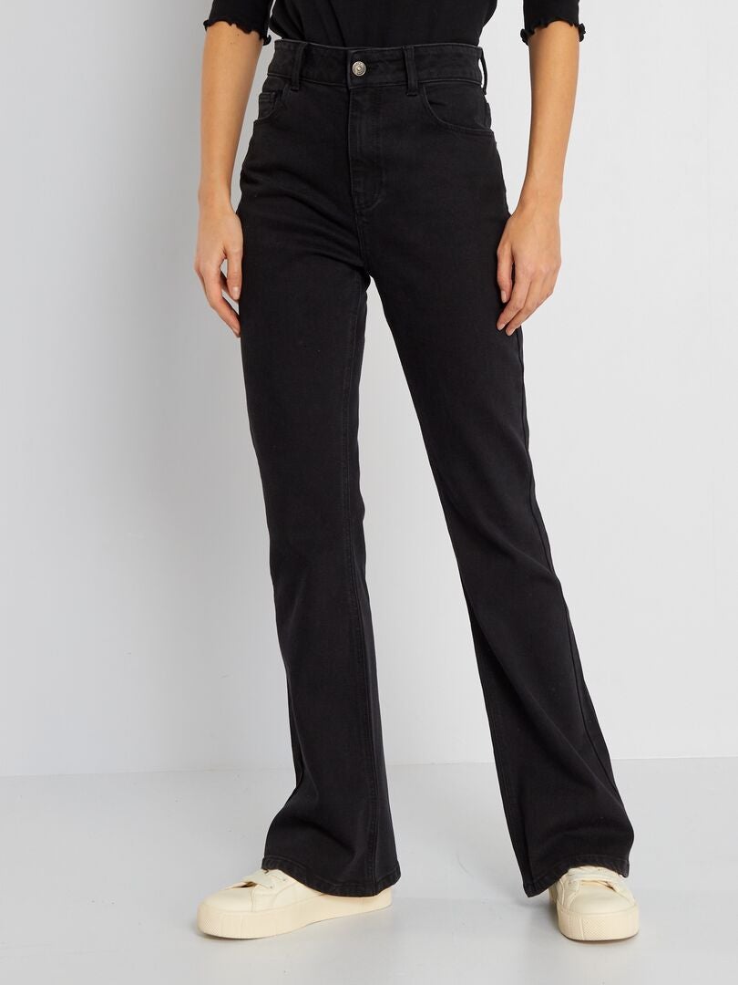 Calça jeans flare - tamanho 32 - preta