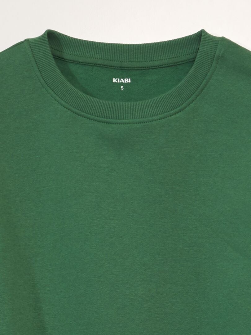 Trui met ronde hals - GROEN