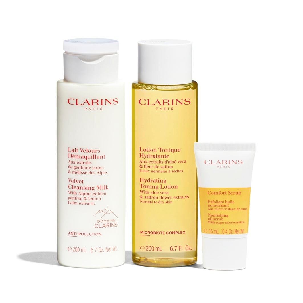 Clarins set za njegu lica: proizvodi za čišćenje za normalnu do suhu kožu – 1 komad