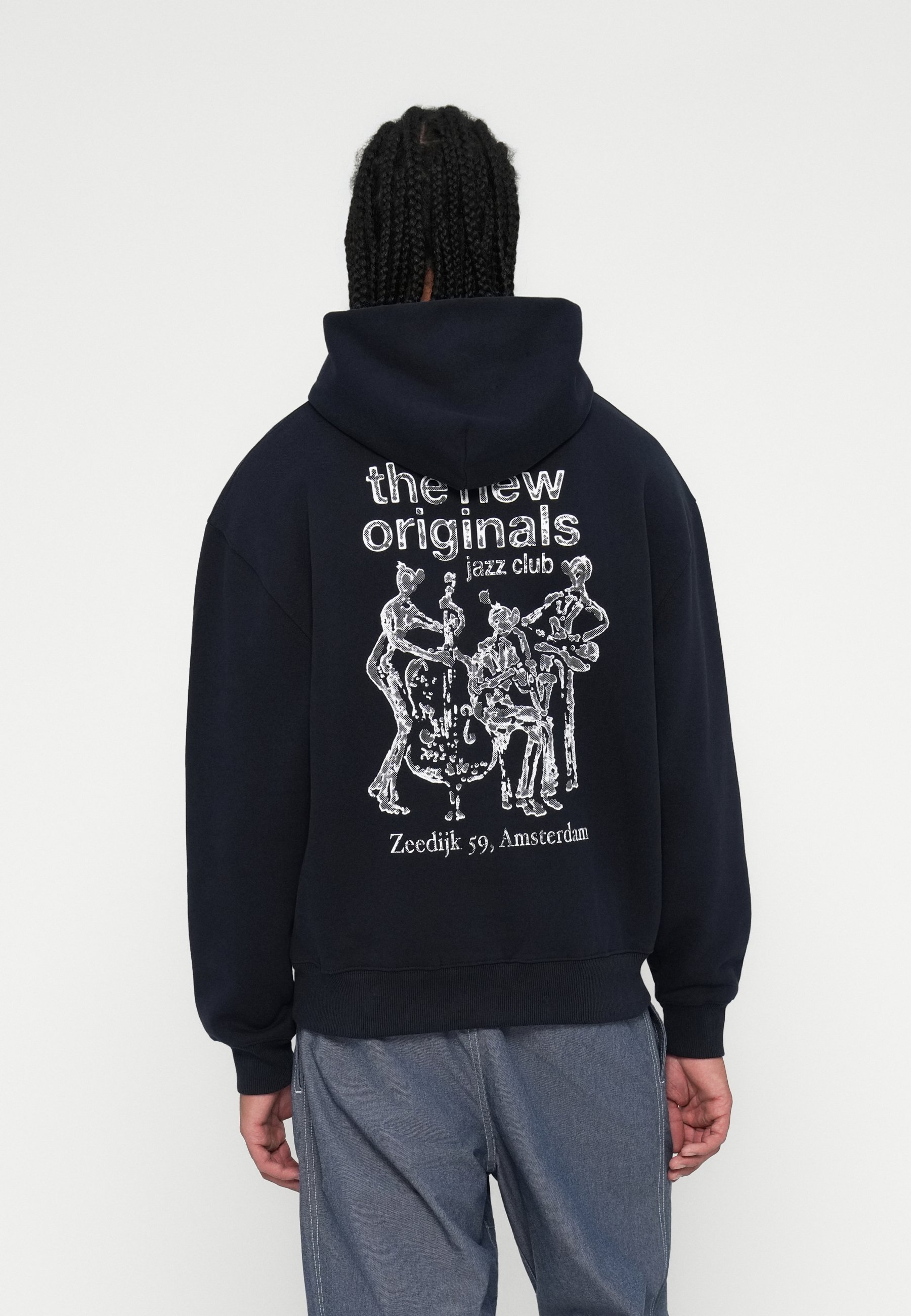 De New Originals JAZZ CLUB HOODIE - Sweatshirt - marineblauw