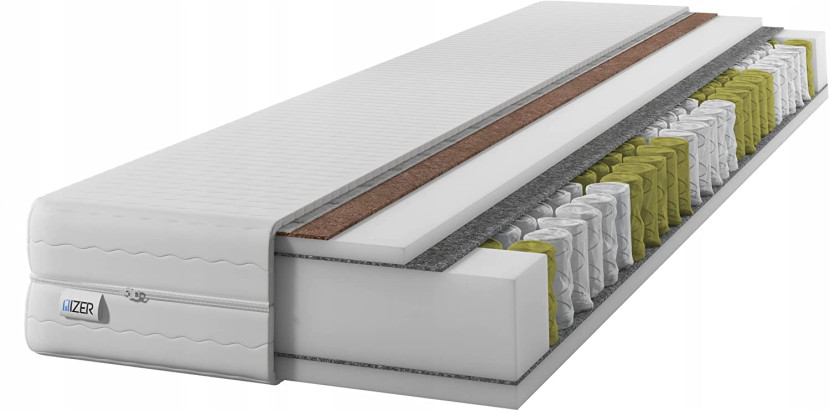 Materac sprężynowy DIAMOND   Kokos  70x190 24cm|7-stref | H3/H4 |