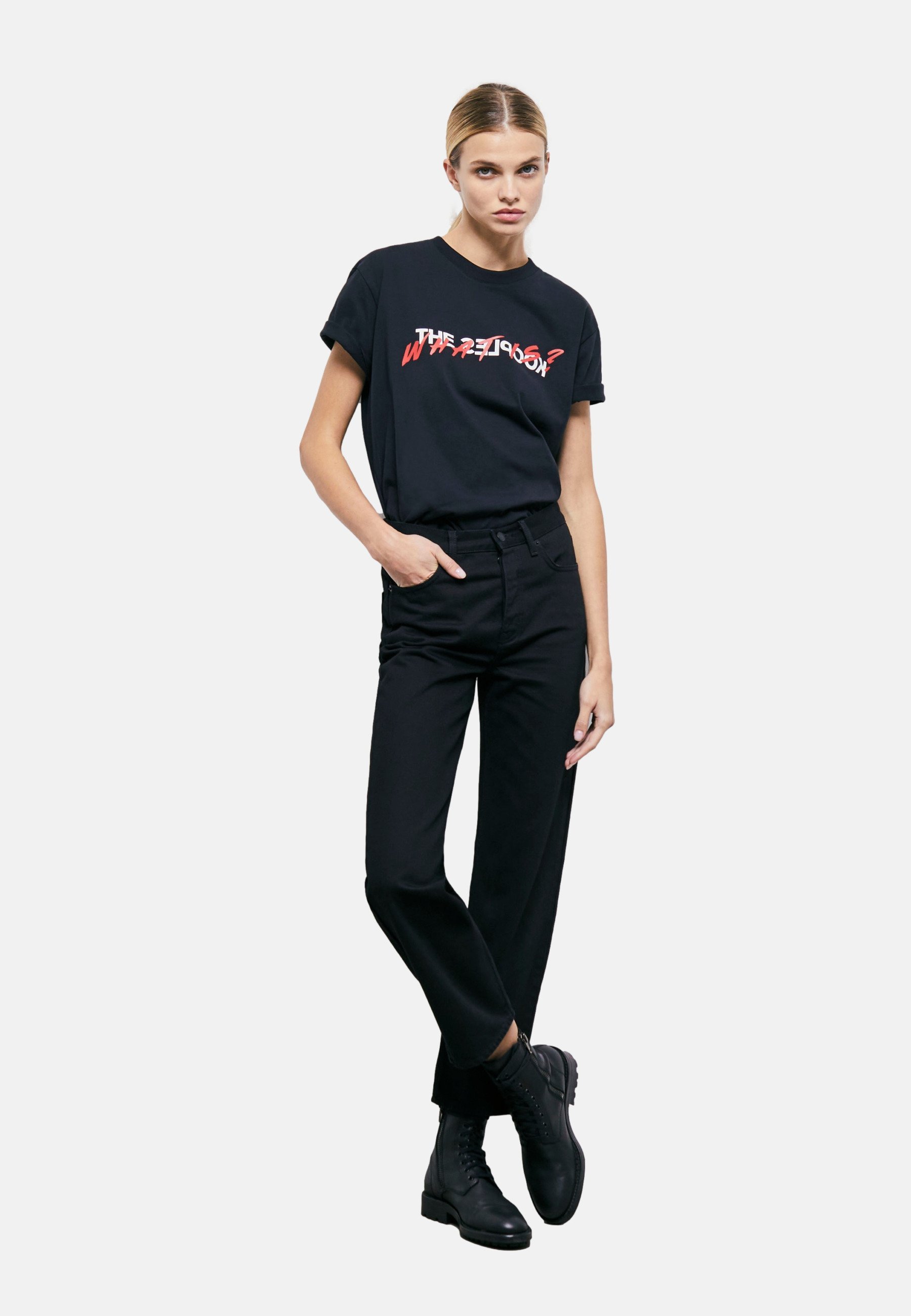 T-SHIRT The Kooples - Maglietta stampata - nera