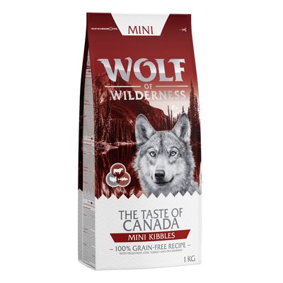 x 1 kg Wolf of Wilderness Trockenfutter für Hunde – 3 + 1 gratis!*