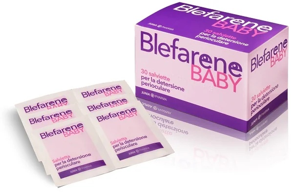 Lenços umedecidos para limpeza periocular Blefarene Baby, 30 unidades