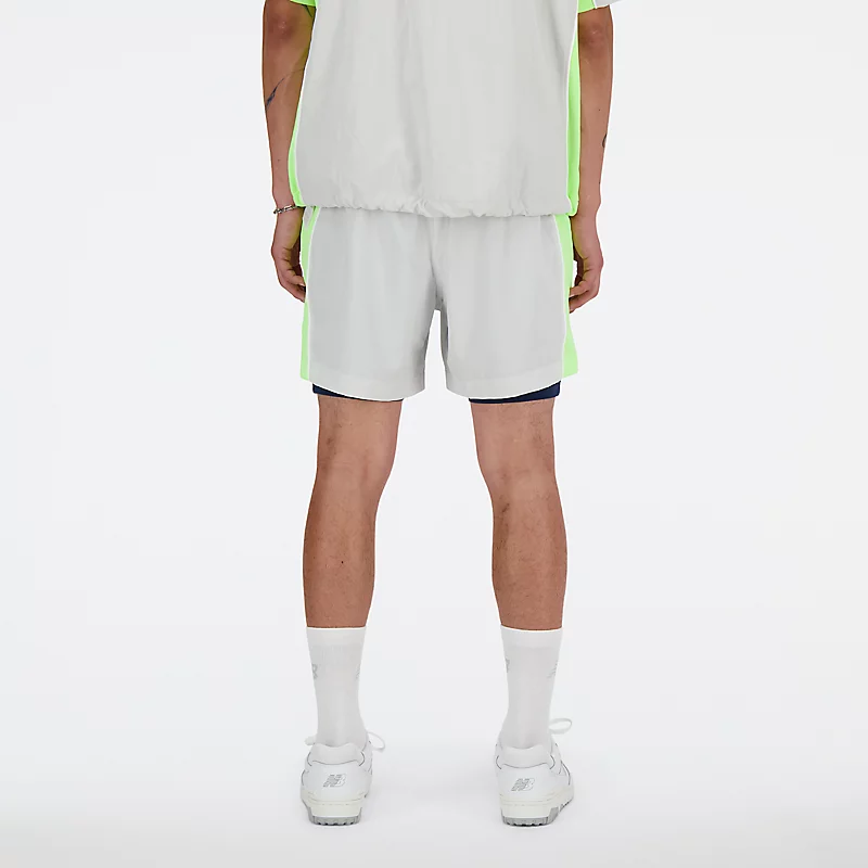Spodenki męskie Hoops en la cancha 2 w 1 - MATERIA GRIS