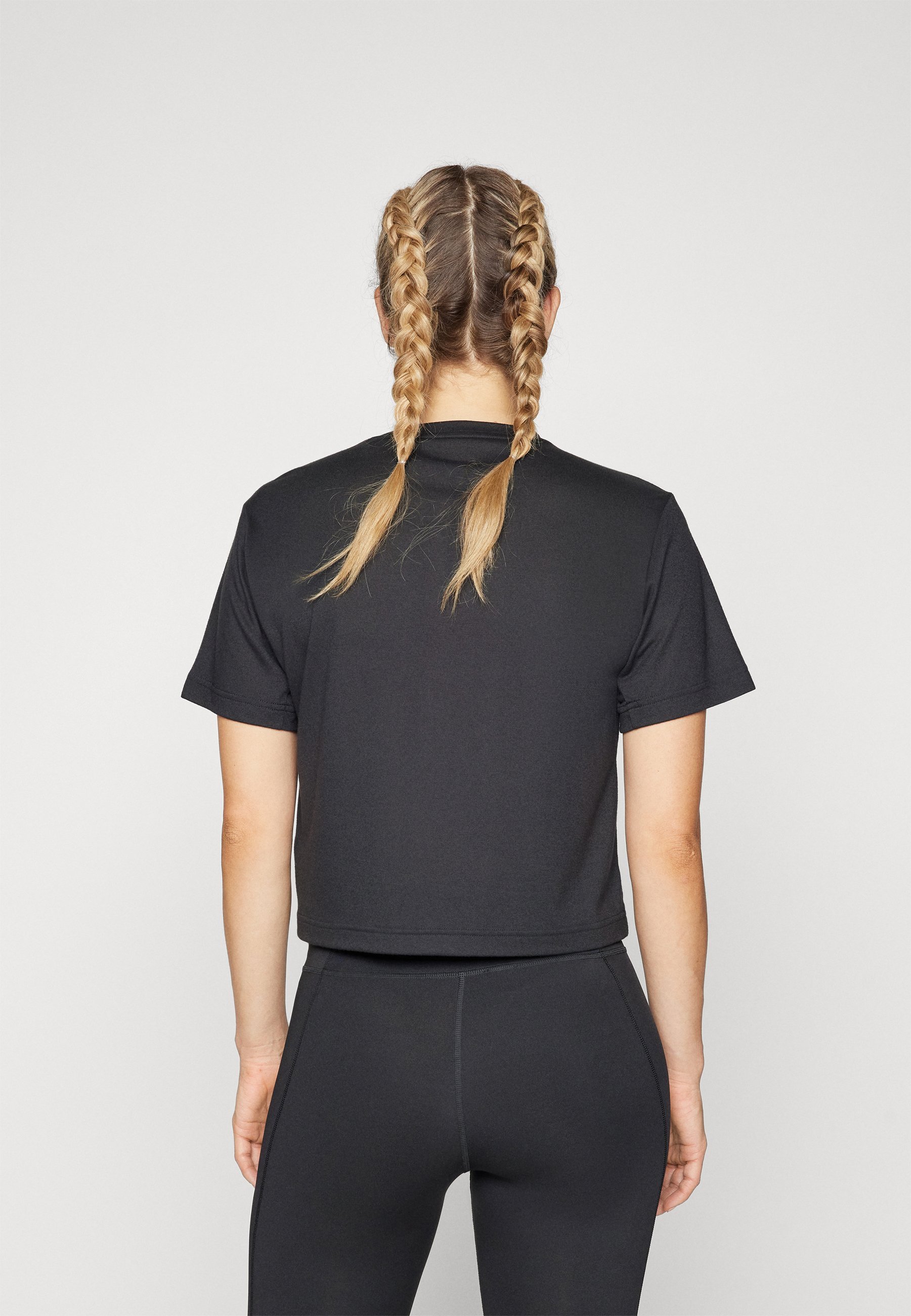 T-shirt adidas Performance TRAIN ESSENTIALS BIG LOGO - Stampa - nera