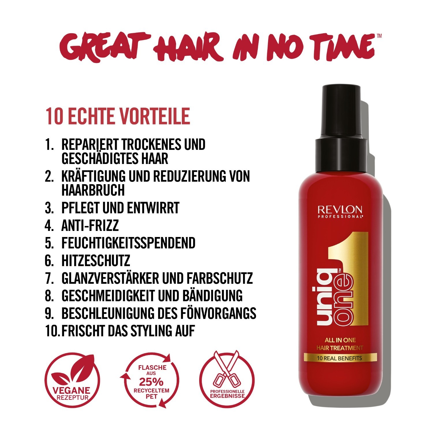 Revlon Professional matu laka ar karstuma aizsardzību UniqOne Classic, 150 ml