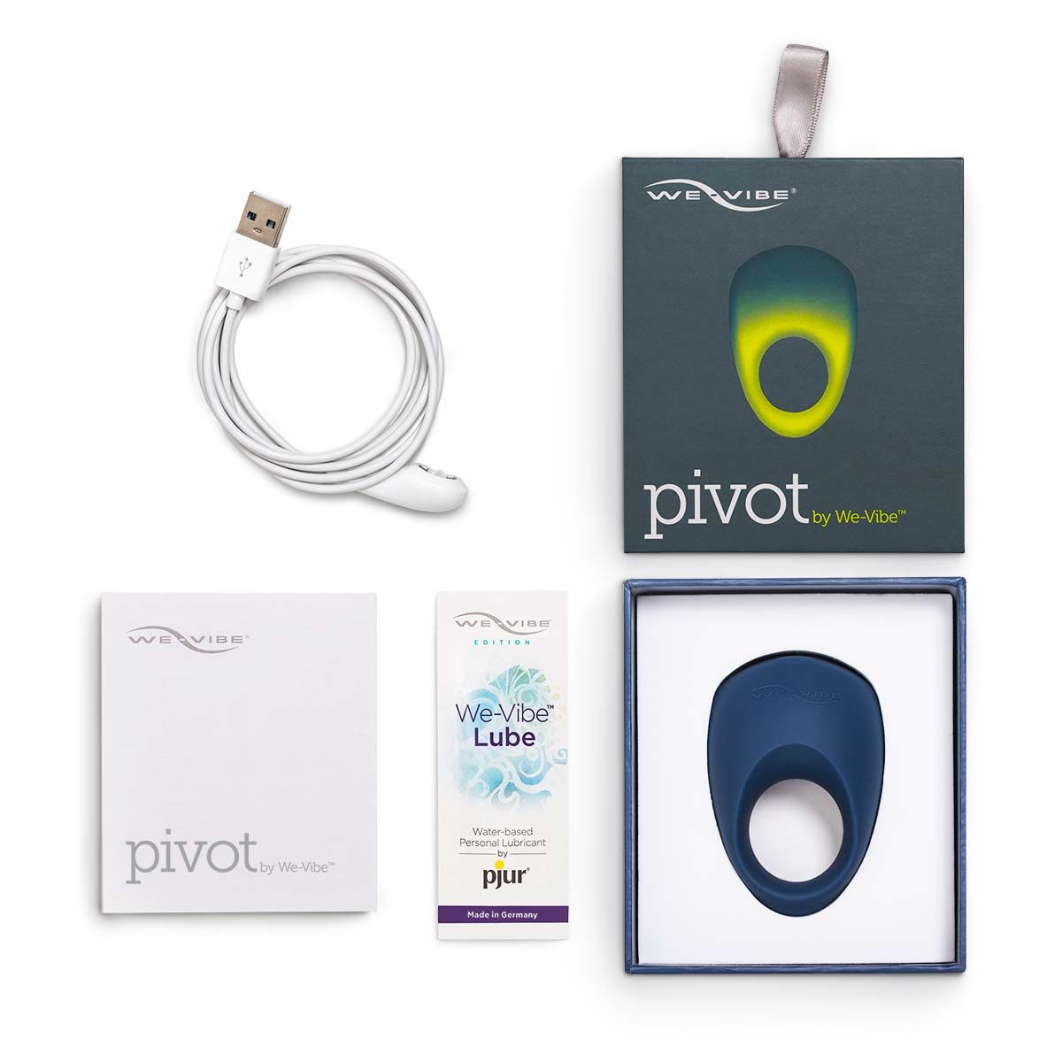 Pivot Blue vibrācijas gredzens Seksa rotaļlietas vīriešiem