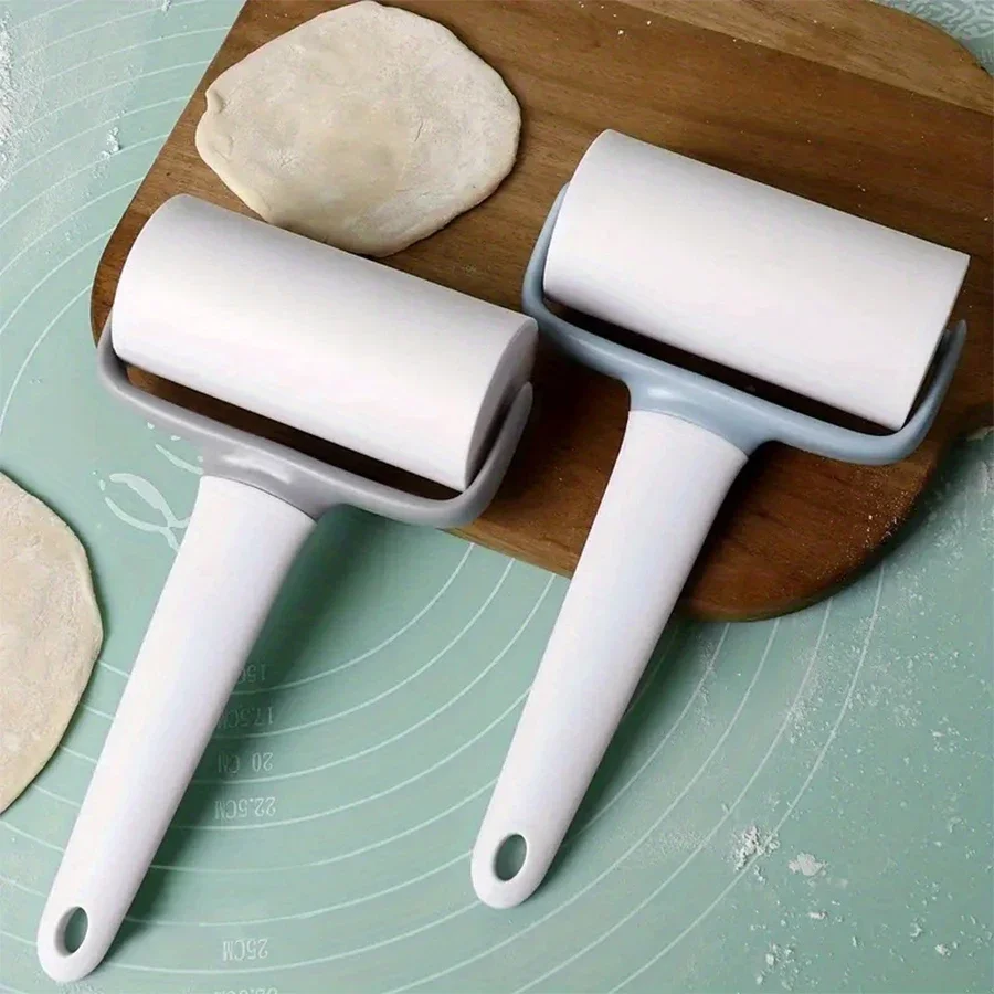 Rouleau à pâtisserie manuel avec poignée (1 pièce), rouleau rectangulaire pour la cuisson domestique, la préparation de pâtes à raviolis et autres préparations à base de pâte à pâtes.