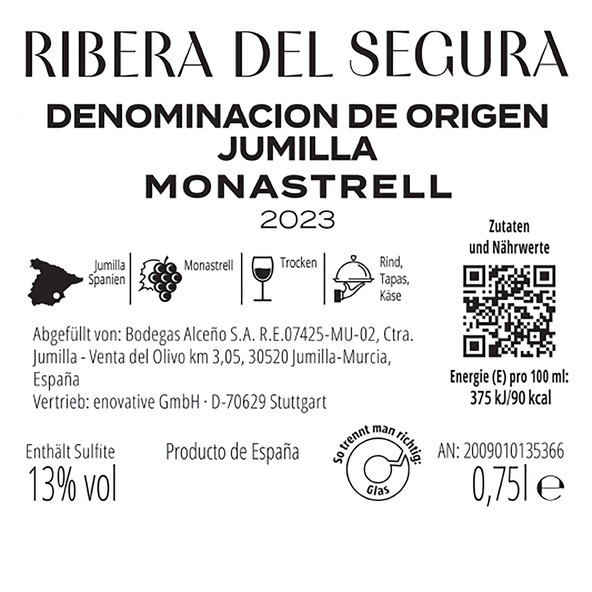 Jumilla DO Monastrell, 6 μπουκάλια στα 0,75 l