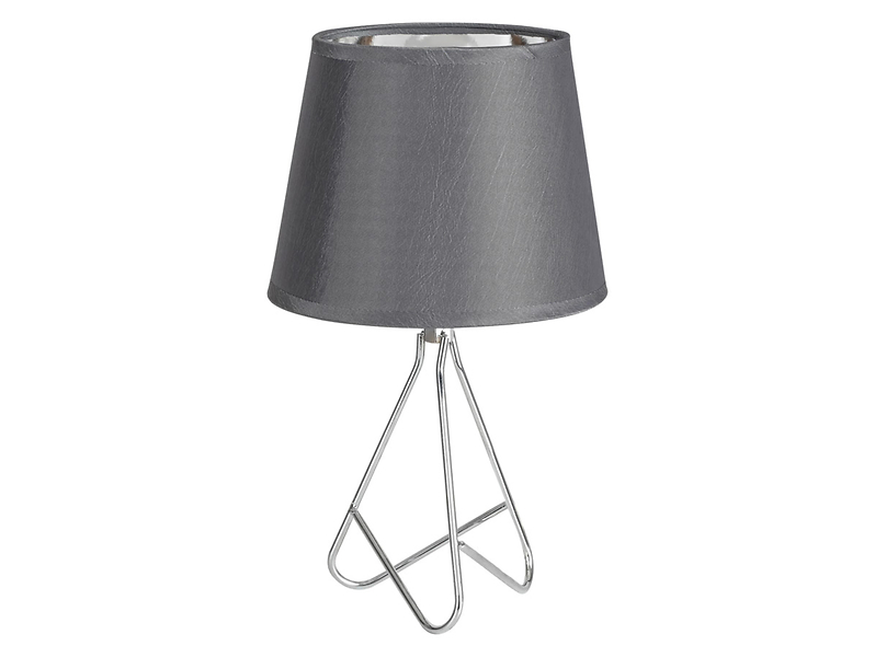 Lampa stołowa Blanka tkaninowa szara