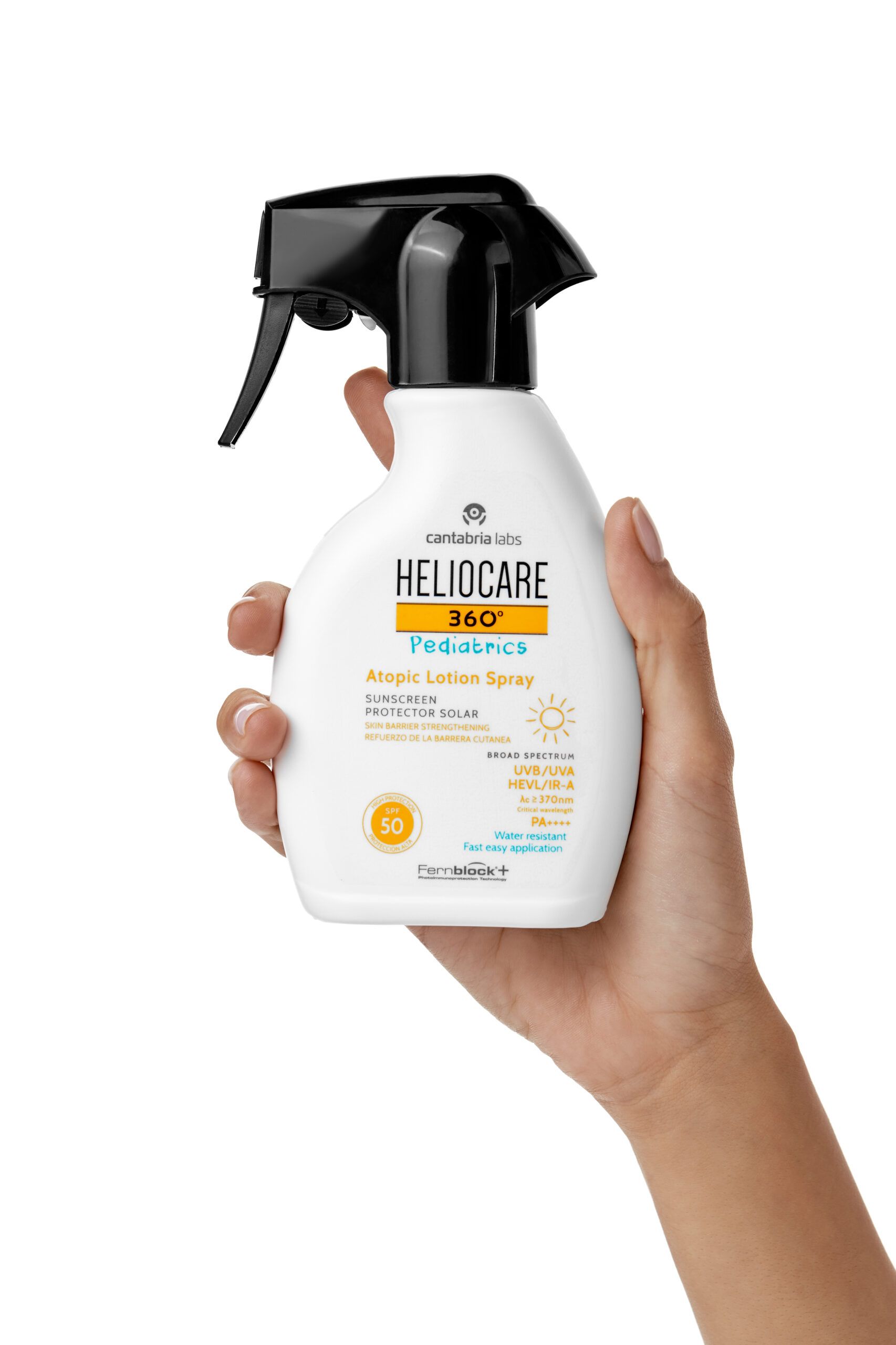 Heliocare 360º Pediatrics losjon za atopijo v spreju SPF 50 Izdelki za dojenčke in otroke