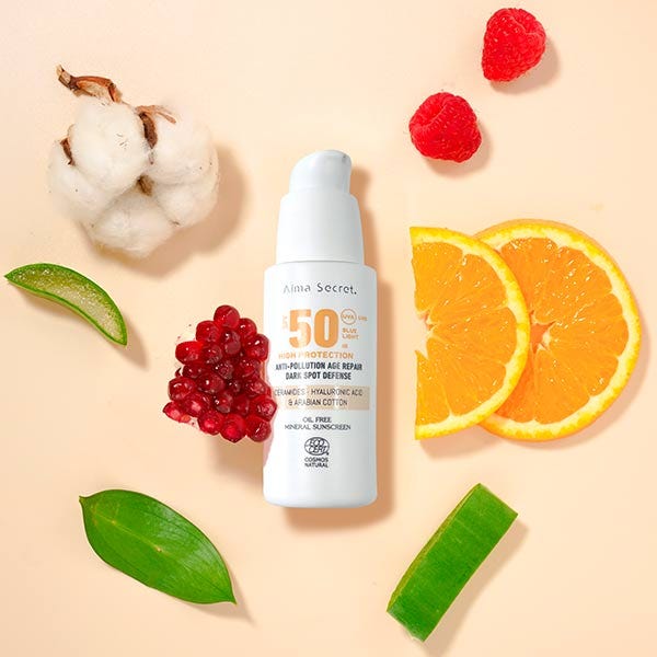 Napfényes arcápoló természetes SPF50| 50ML