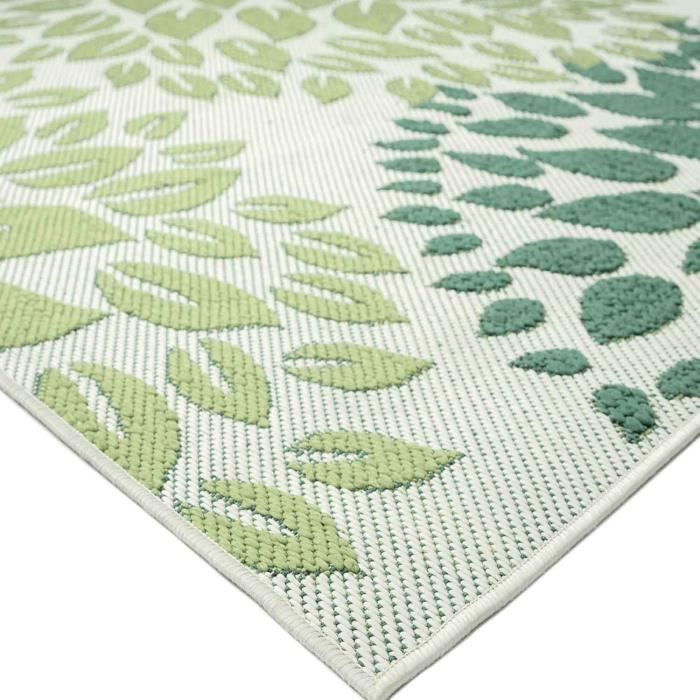 Tapis d'extérieur - VIMODA - Beige - Fibres naturelles - 60x100 cm - Moderne