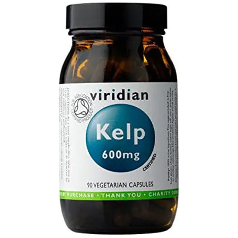 Viridian Ekologiczny Kelp, Suplement diety z jodem, Kapsułki