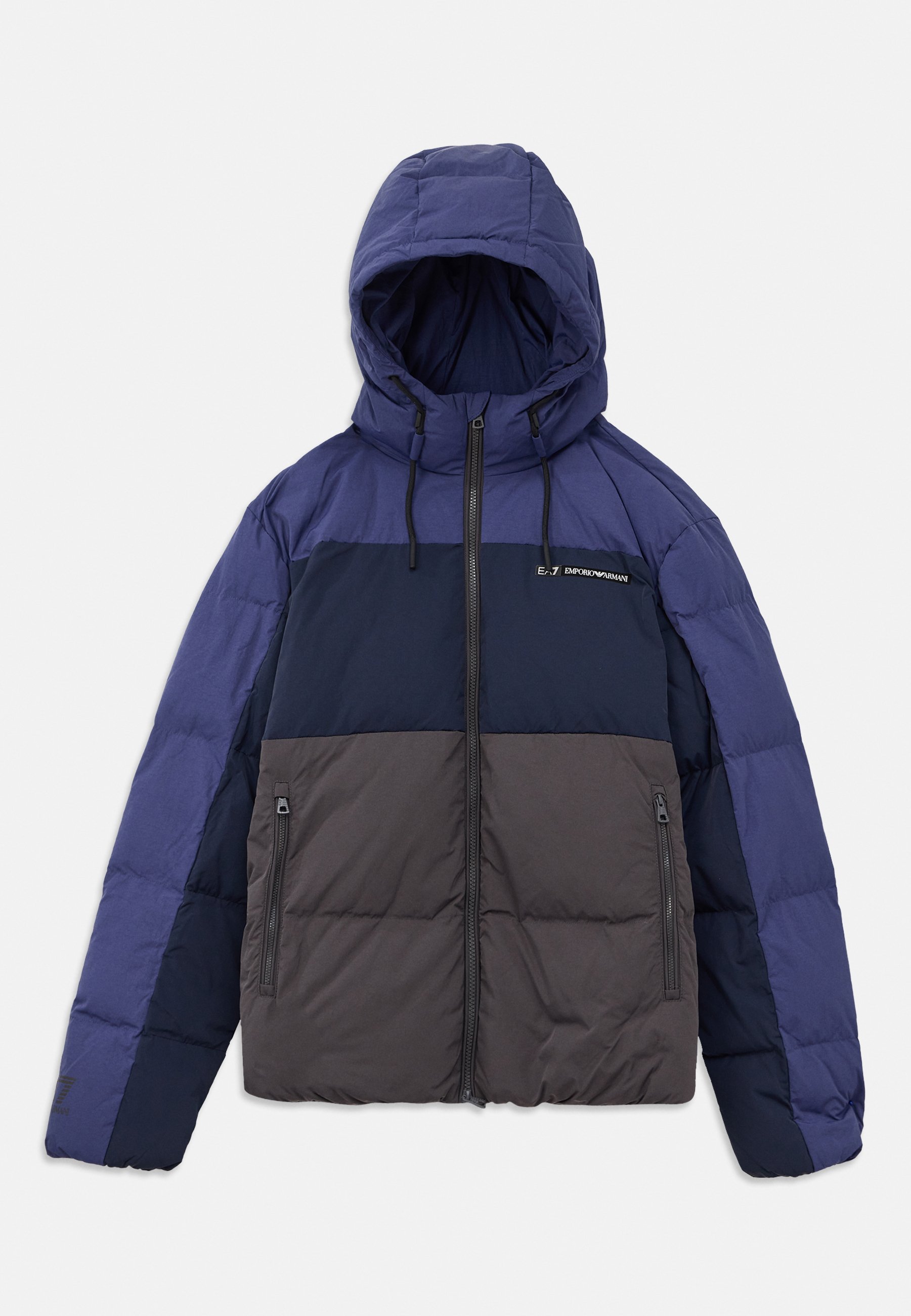 EA7 Emporio Armani TRAIN ATHLETIC COLOUR BLOCK GEWATTEERDE JAS - Winterjas - blauw