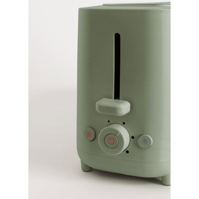 Torradeira - Create - 750W - 6 níveis de tostagem - Verde sálvia - Segurança