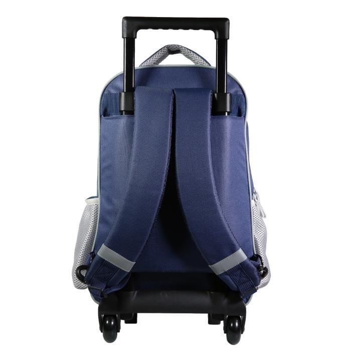 Rolrugzak - Witte Peper - Blauwe Skate - Kind - L32 x B15 x H43 cm