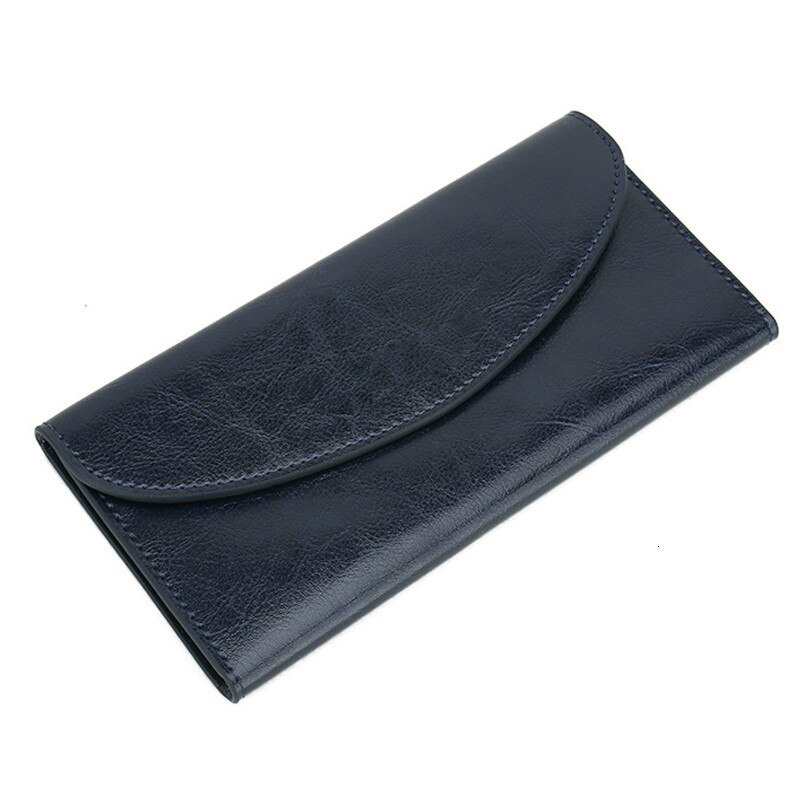 Nuovi portafogli da donna in vera pelle, portafoglio con chiusura a scatto, portafoglio da donna con tasca per cellulare, portamonete, pochette da ragazza e donna