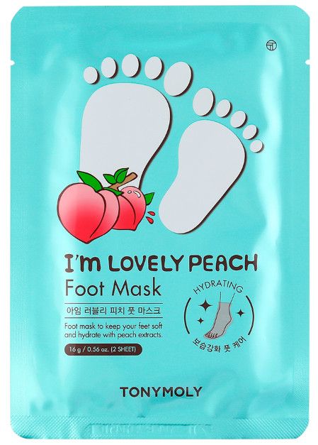 Маска за стопала „I'm Lovely Peach“ Креме за стопала
