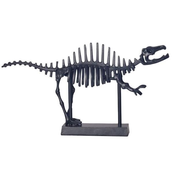 Figurka Dekoracyjna T-Rex Aluminium Czarna Statua Dinozaura 62 cm