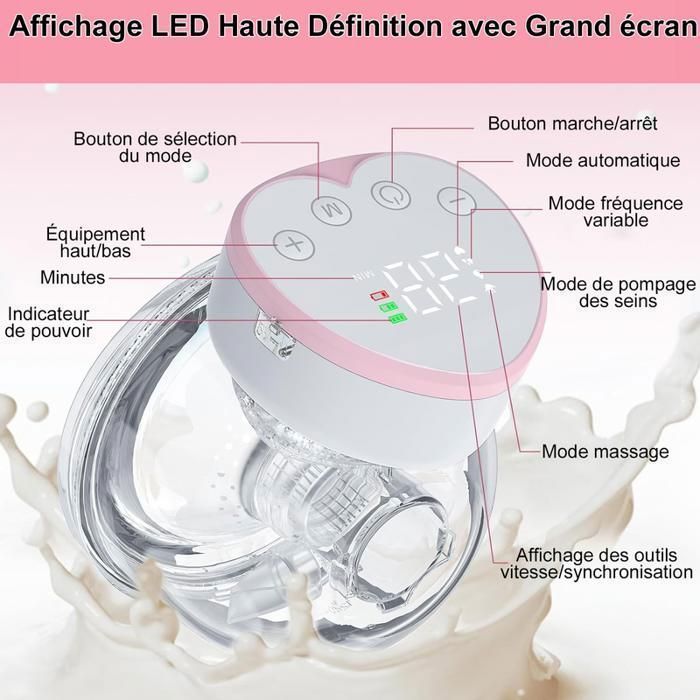 BYONDSELF Electric Breast Pump, 2-Pack, 4 Modes, 12 Levels, 210ml Capacity, Quiet Operation, LED Display, with 10 Milk Storage Bags