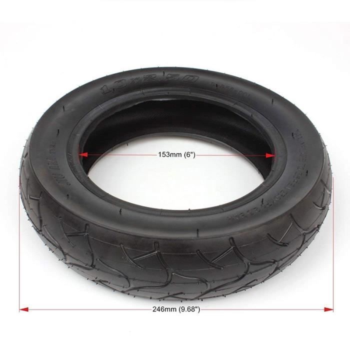 Neumático 10 x 2.50 de 25,4 cm + cámara para patinete eléctrico autoequilibrado inteligente Hoverboard de 25,4 cm, ajustable, 36 V, 48 V, 400 W, 500