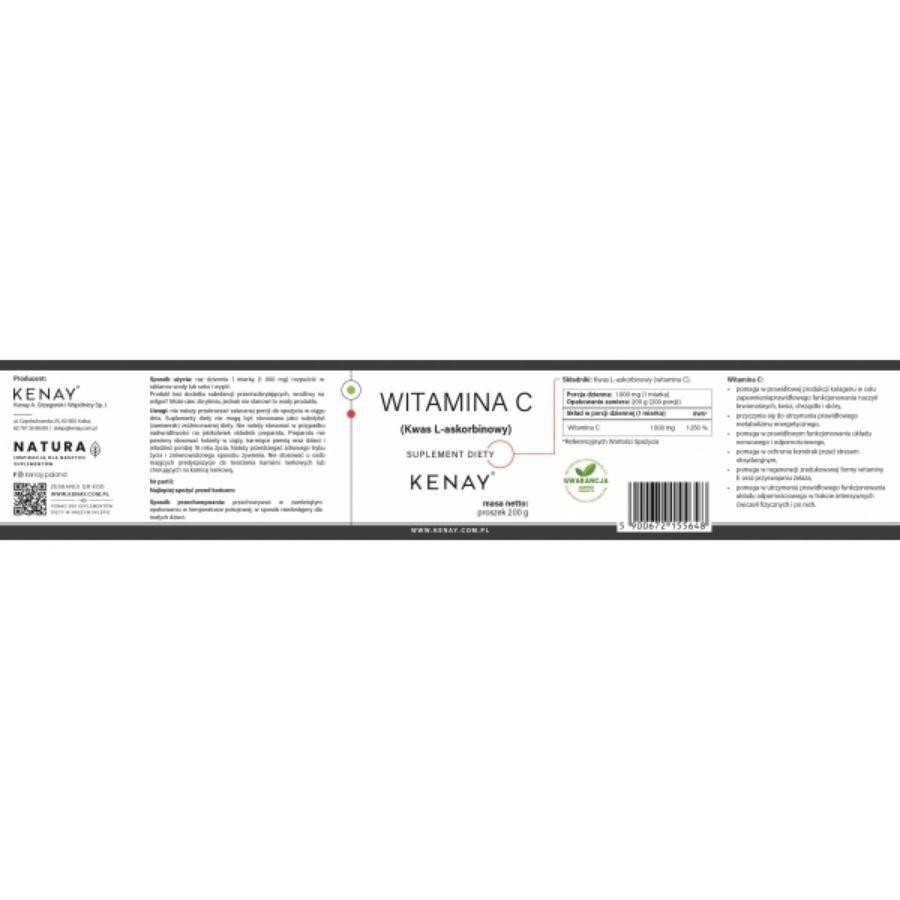 Kenay C-vitamiini L-askorbiinihappo