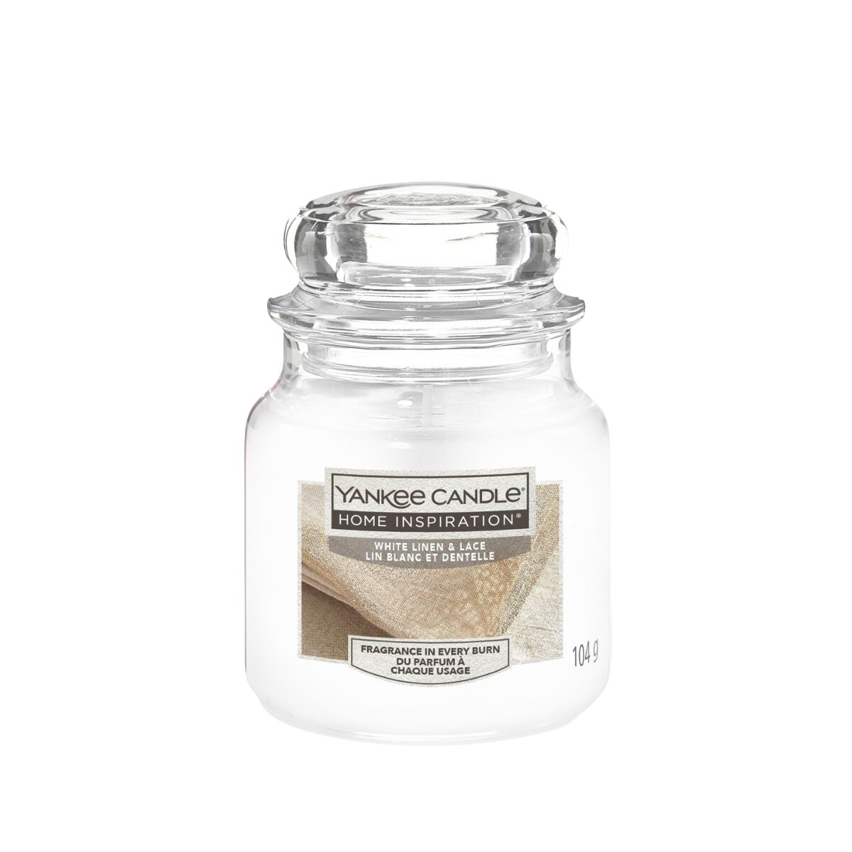 Yankee Candle Home Inspiration - vonná sviečka s príchuťou bieleho ľanového a čipkového dreva