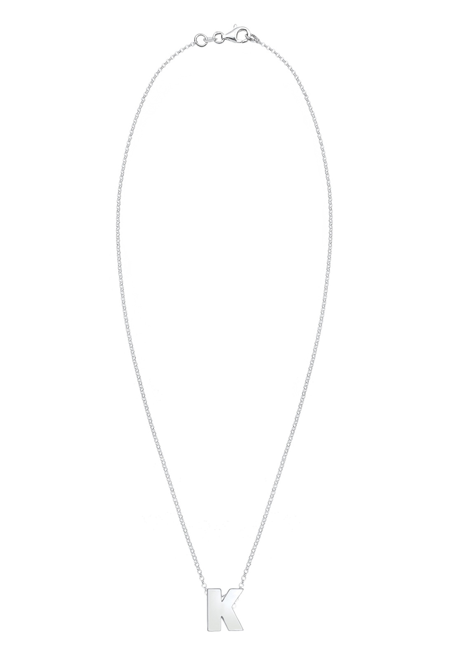 Elli Femme Pendentif Lettre K Initiale - (925/1000) Argent