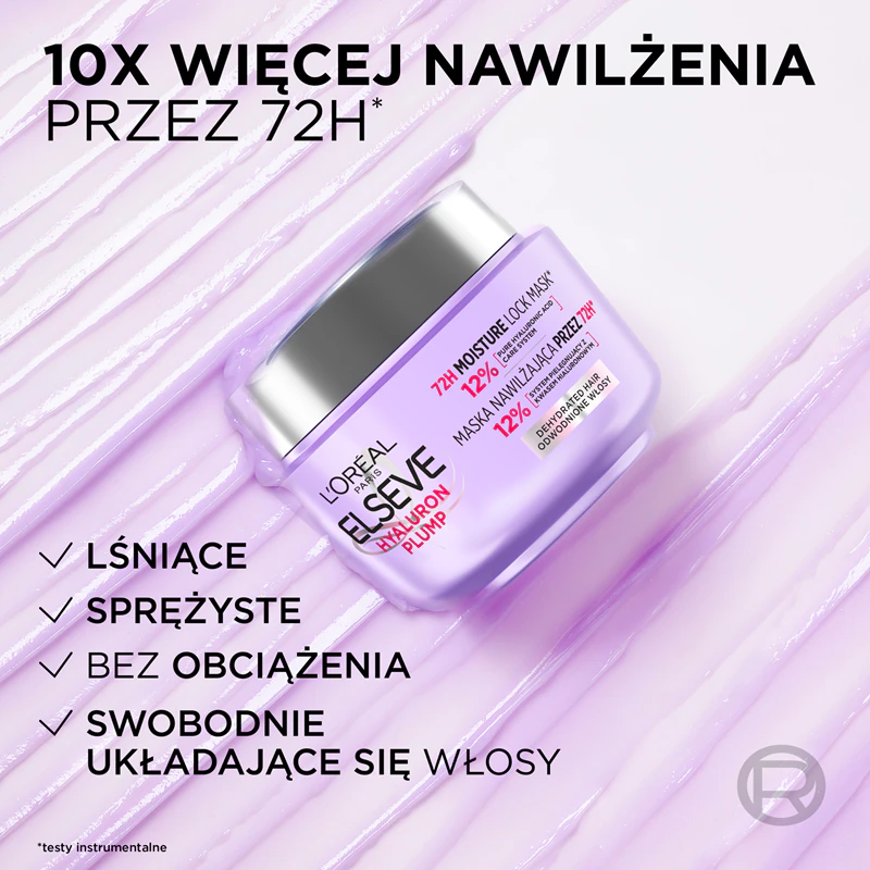 Vlasová maska L'Oréal Paris Elseve Hyaluron Plump s kyselinou hyalurónovou