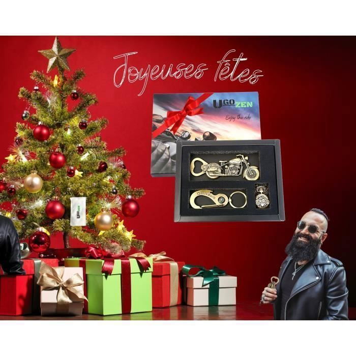 Abrebotellas - UGOZEN - Motocicleta - Set de regalo - Negro - 1 pieza - Diseño contemporáneo