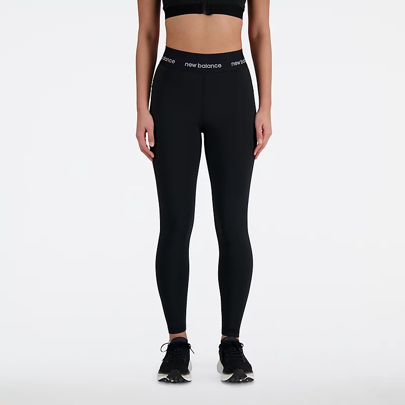 NB Sleek High Rise Sportleggings für Damen, 25 Zoll (ca. 63,5 cm) - SCHWARZ