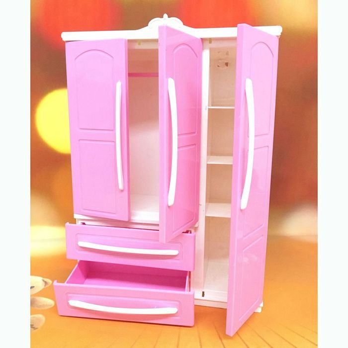 Armario para muñecas, organizador de ropa, muebles para mini princesas, adornos para armarios, armario para casa de muñecas